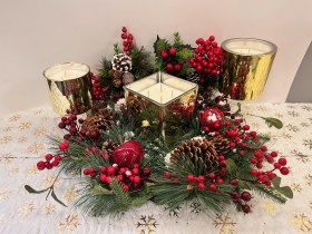 ΧΡΙΣΤΟΥΓΕΝΝΙΑΤΙΚΟ ΤΕΤΡΑΓΩΝΟ ΠΟΤΗΡΙ GOLD MIRROR1